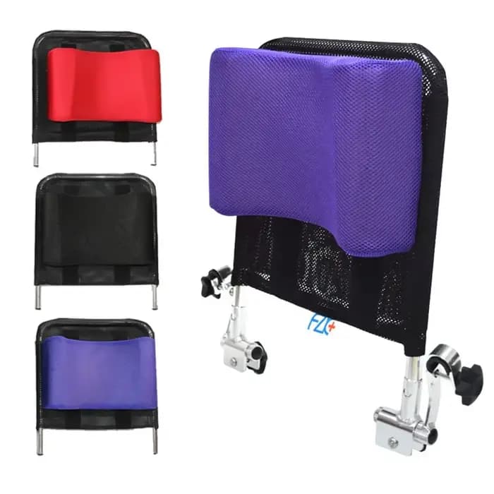 Oreiller de tête pour fauteuil roulant à Angle réglable