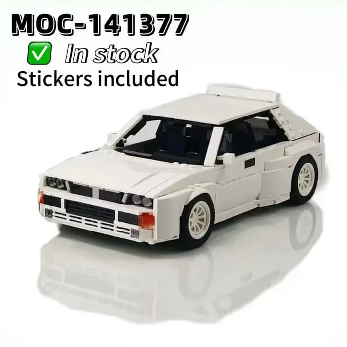 MOC-141377 Rallye Monte Carlo Lancia Supercar 1309PCS Modèle de blocs de construction Jouet créatif d'intelligence Cadeau d'anniversaire