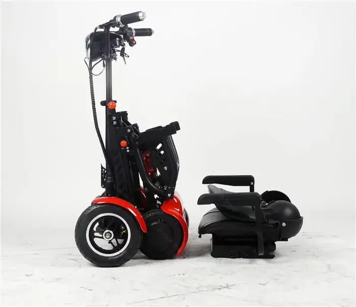 Promotion de Scooter électrique de 10 pouces personnes âgées 36V250W Scooters de mobilité pliables à double moteur 4 roues avec grand accoudoir vitesse maximale 18