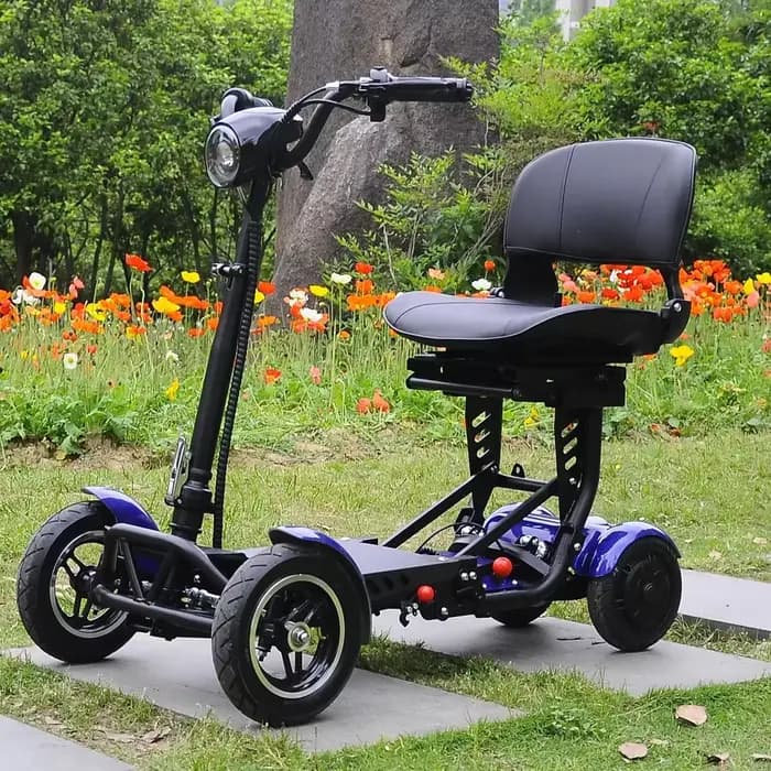 Promotion de Scooter électrique de 10 pouces personnes âgées 36V250W Scooters de mobilité pliables à double moteur 4 roues avec grand accoudoir vitesse maximale 18