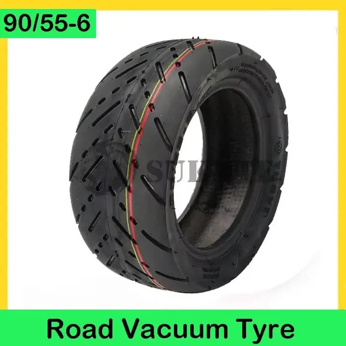 Pneu 90/55-6 sans chambre à air pour Scooter électrique 10 pouces 80/60-6 80/65-6