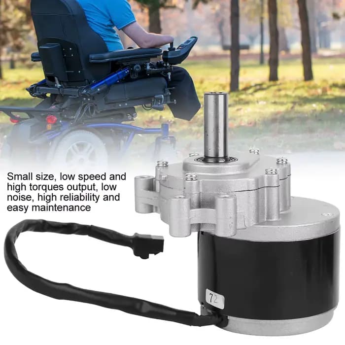 Accessoire de moteur de brosse pour fauteuils roulants électriques en métal 75r/min 24V250W MY1016z pour Unite
