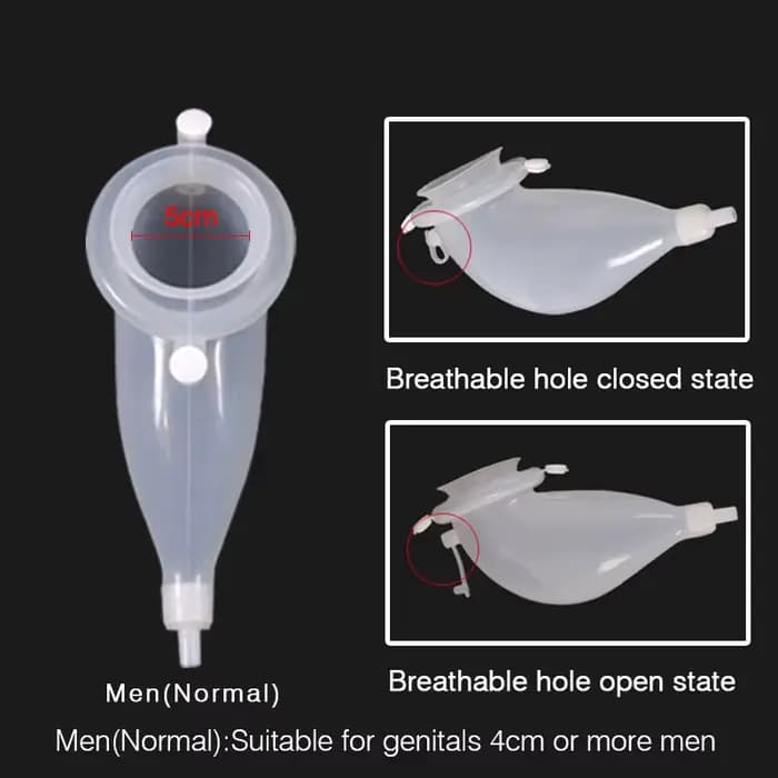 Collecteur d'urine en silicone hypoallergénique pour adultes