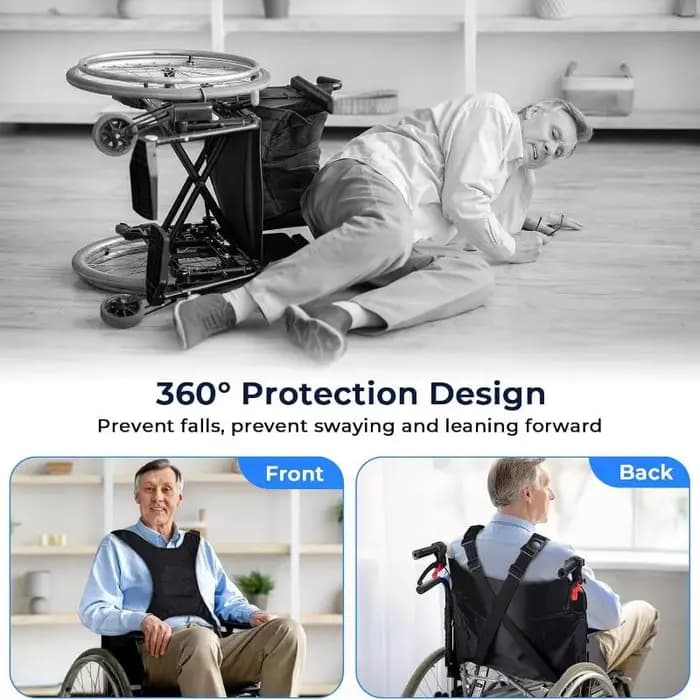 1 pièce Ceinture de sécurité anti-chute pour fauteuil roulant