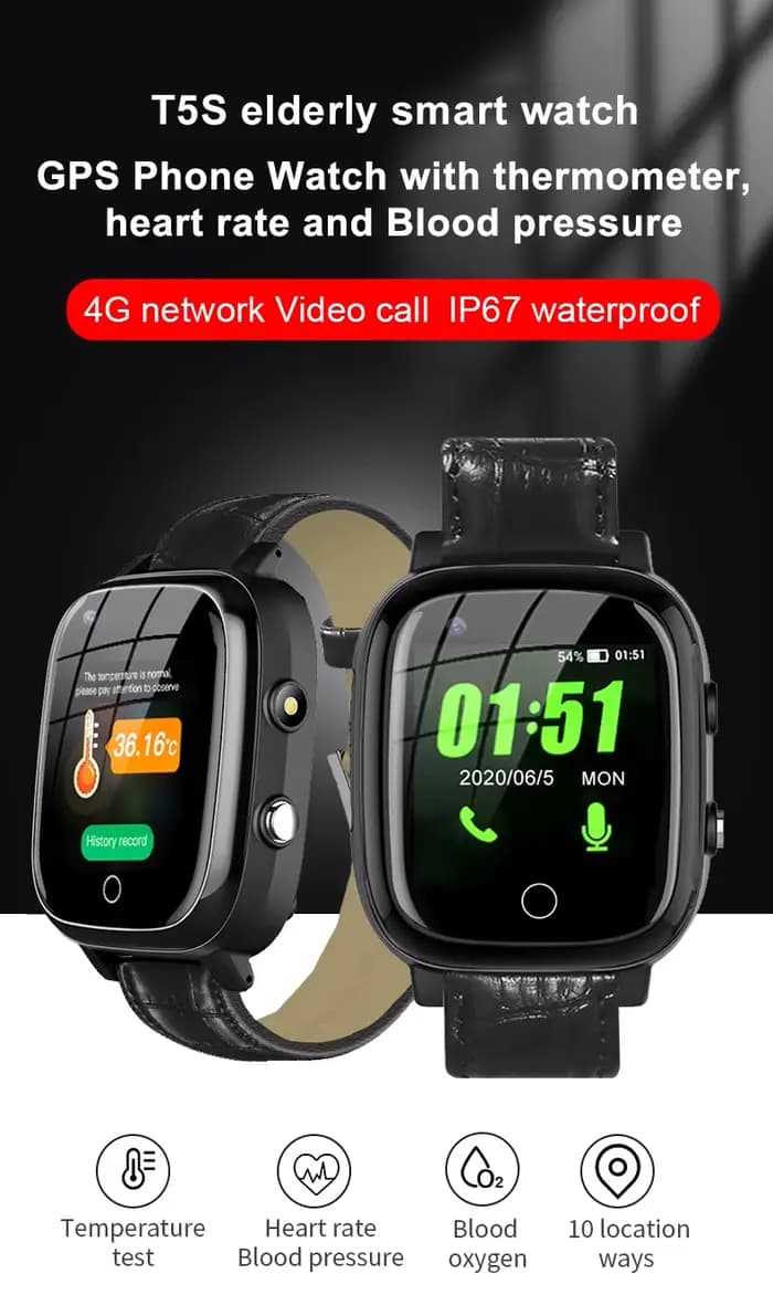 Montre connectée pour personnes âgées