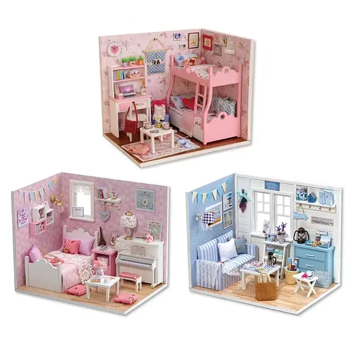Mini maison de beurre en bois