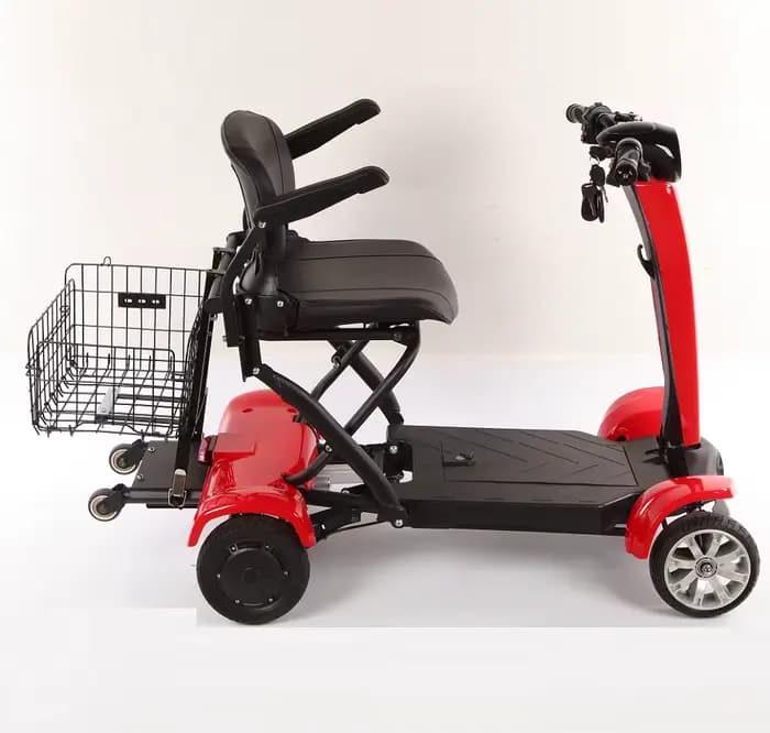 2025 Meilleur Eec Coc Eu Entrepôt Bonne Qualité 4 Roues Longue Range Portable Automatique Pliable Scooter De Mobilité Électrique
