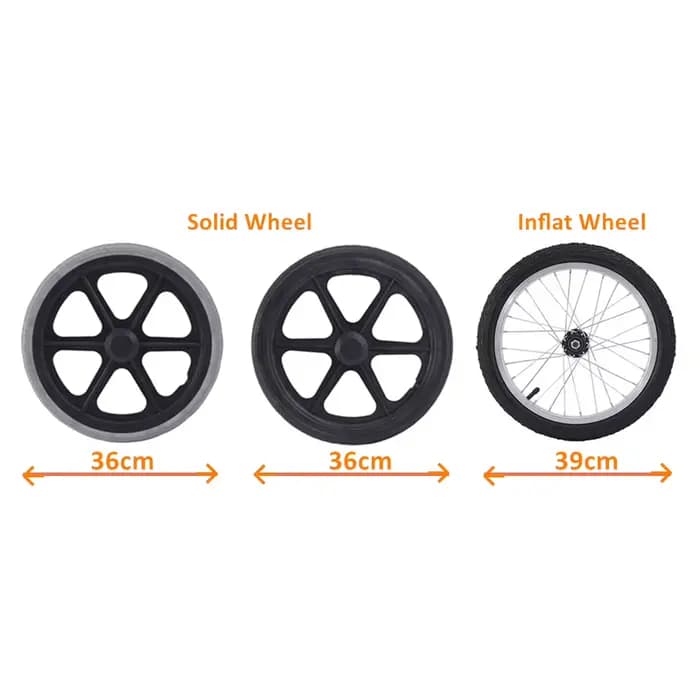 Roues arrière JayCreer 16 pouces pour fauteuils roulants