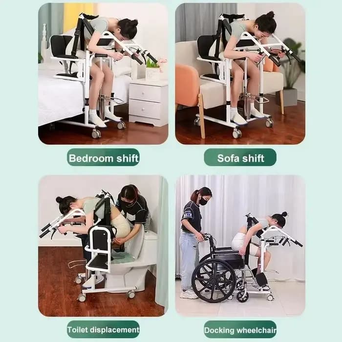 Dispositif de transfert hydraulique multifonctionnel pour les soins aux personnes âgées paraplégiques