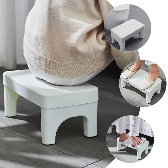 Tabouret de toilette pouf pliant pour adultes