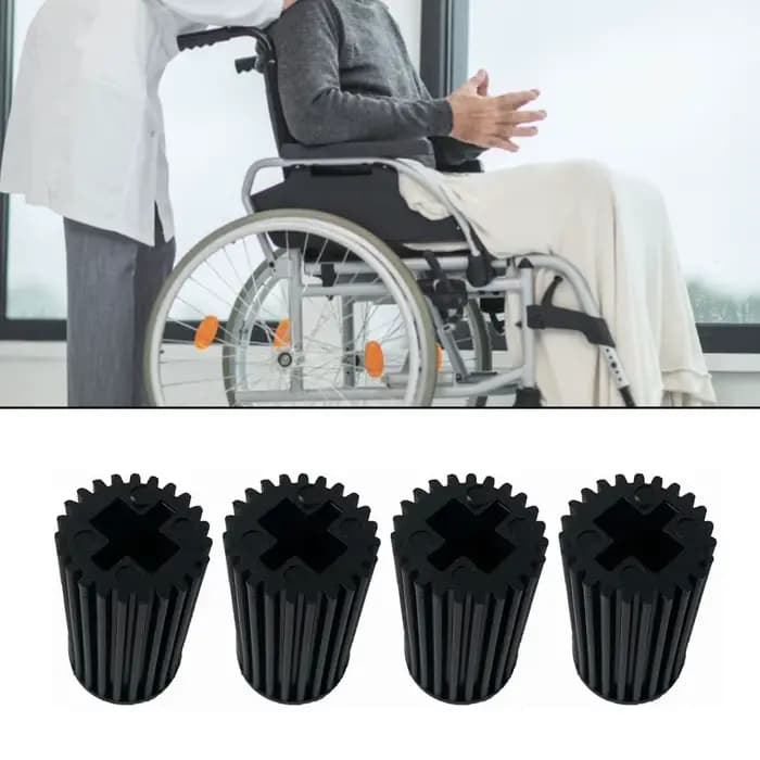 10 pièces [Accessoires pour fauteuil roulant] Housse en cuir pour frein
