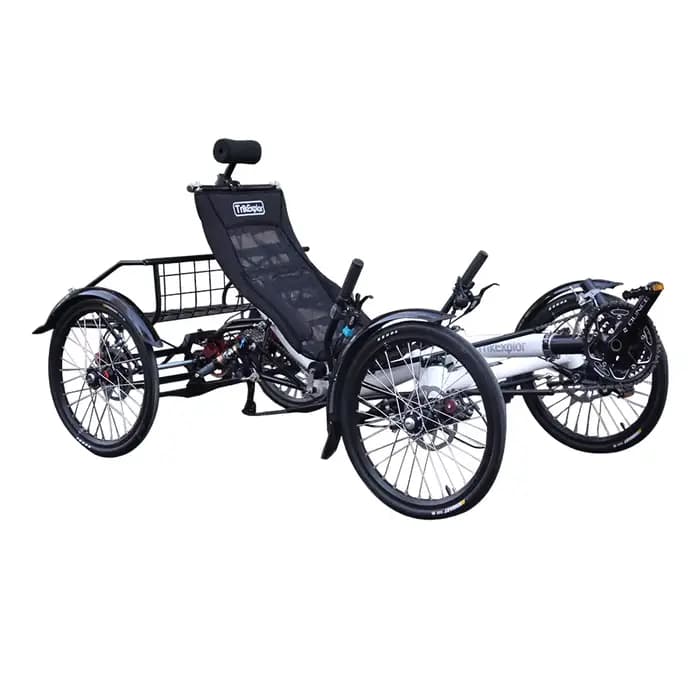 Vélo couché quadricycle confortable pour les longs trajets