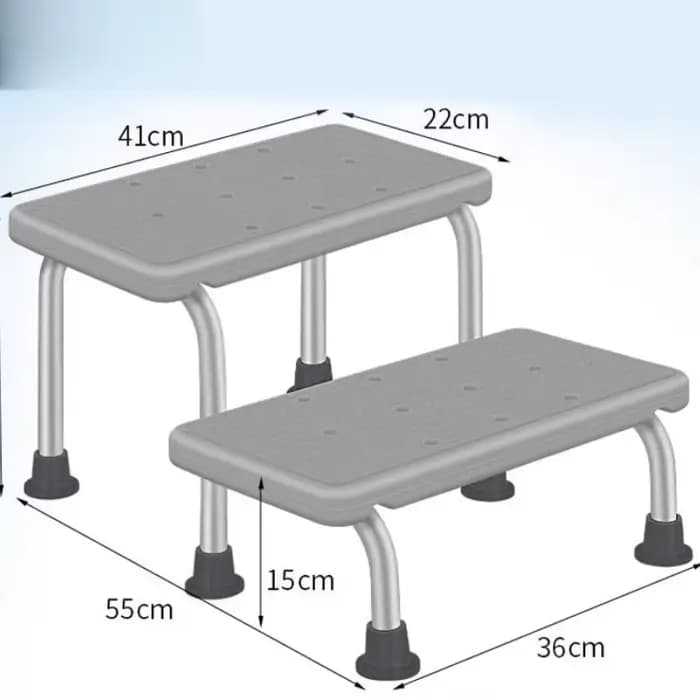 Chaise de bain en aluminium réglable en hauteur