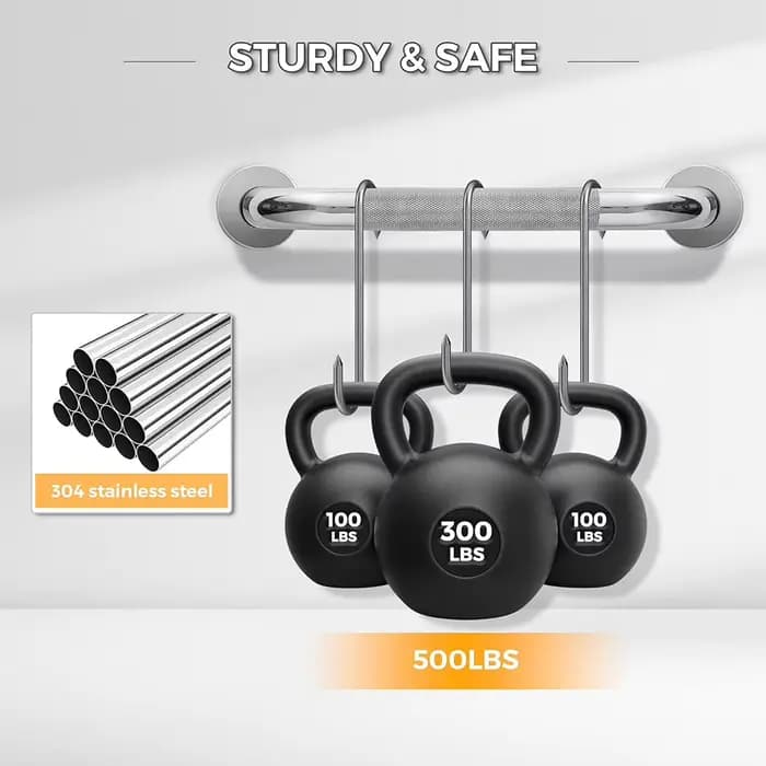 Barre d'appui de douche en acier inoxydable pour personnes âgées