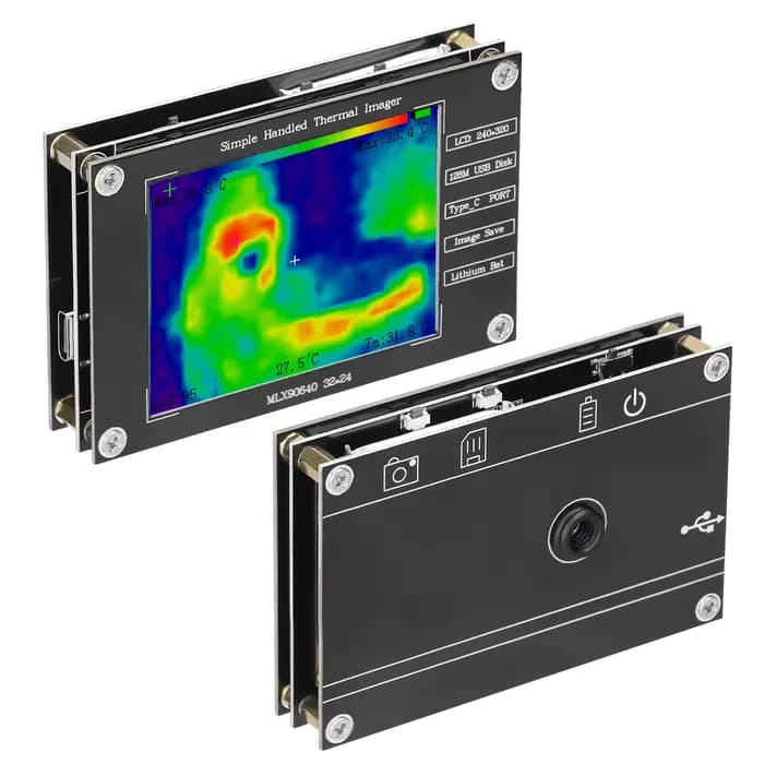 Imageur thermique portable -40 ℃   à 300 ℃   Petite caméra d'imagerie thermique prenant en charge l'image maximale de mesure de la température centrale minimale