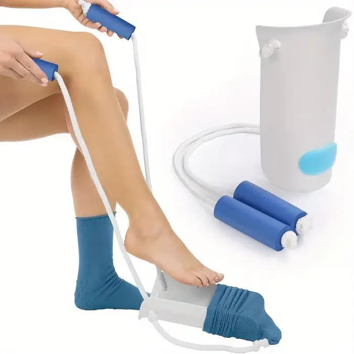 Outil d'aide à la pose de chaussettes facile à utiliser
