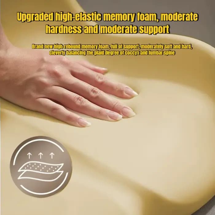 Nouveau coussin de siège auto 2026 antidérapant orthopédique en mousse à mémoire de forme pour le coccyx