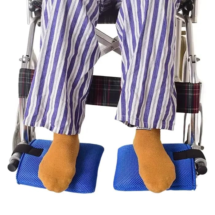 Coussinets de protection pour repose-pieds de fauteuil roulant