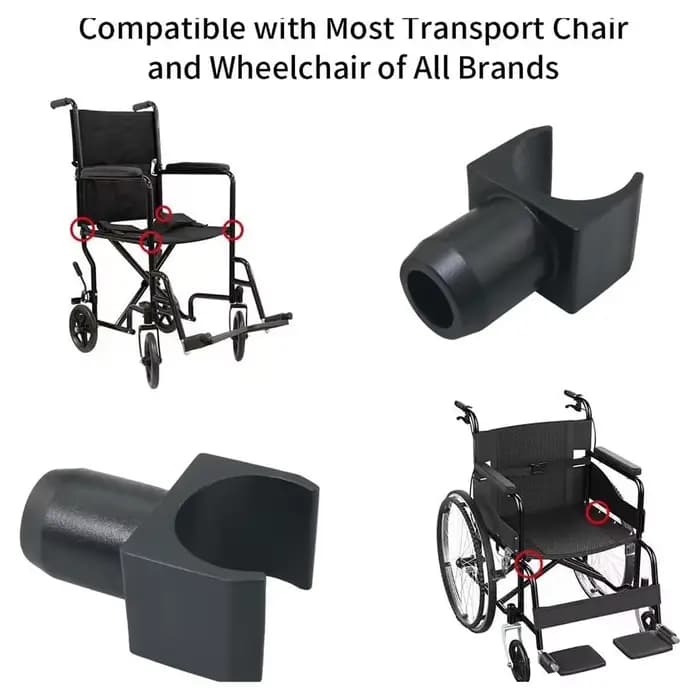 4 pièces de rails de guidage en plastique pour siège de fauteuil roulant