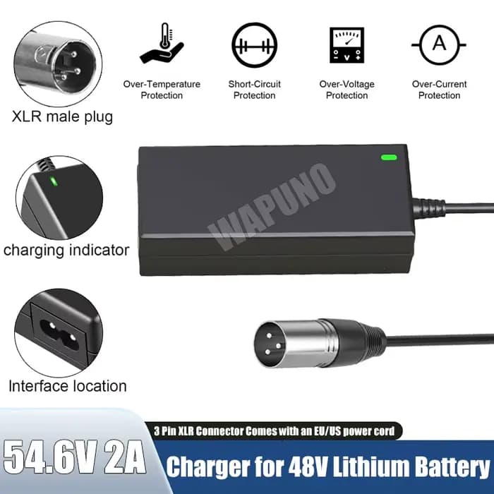 Chargeur de batterie XLR 3 broches 54