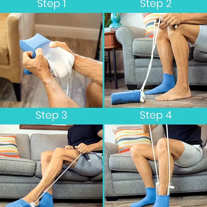 Outil d'aide à la pose de chaussettes facile à utiliser