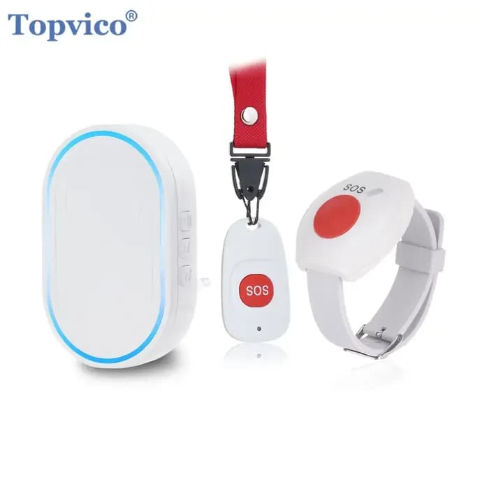 Bouton d'appel d'urgence sans fil Topvico pour soignants