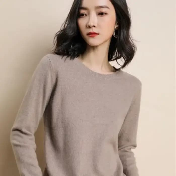 Femmes pull col rond automne hiver basique pull chaud décontracté Pulls pulls coréen à manches longues solide tricots chemise de fond