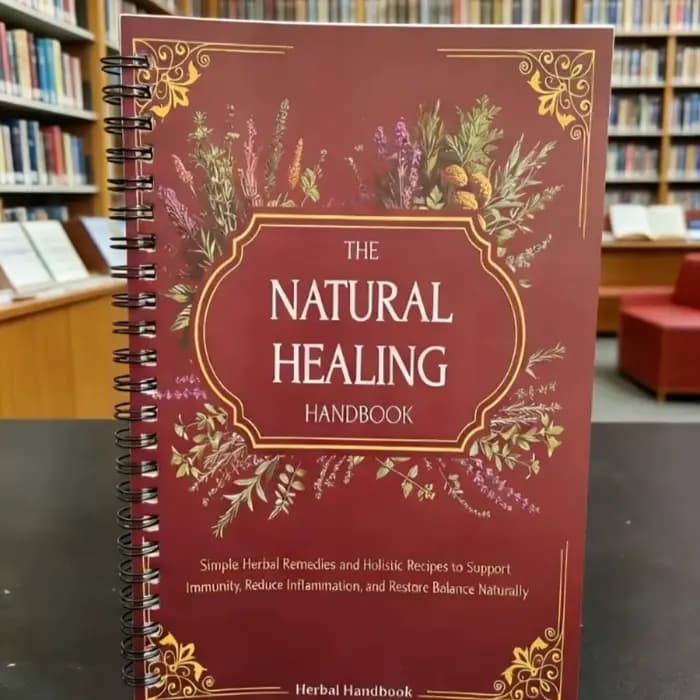 Manuel de guérison naturelle, guide relié en spirale sur les remèdes à base de plantes et le soutien de la santé holistique avec des protocoles étape par étape