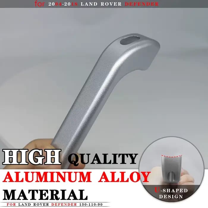 Poignée de maintien pour intérieur de voiture en alliage d'aluminium