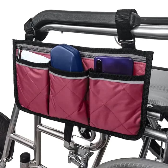 Sac d'accoudoir latéral pour fauteuil roulant