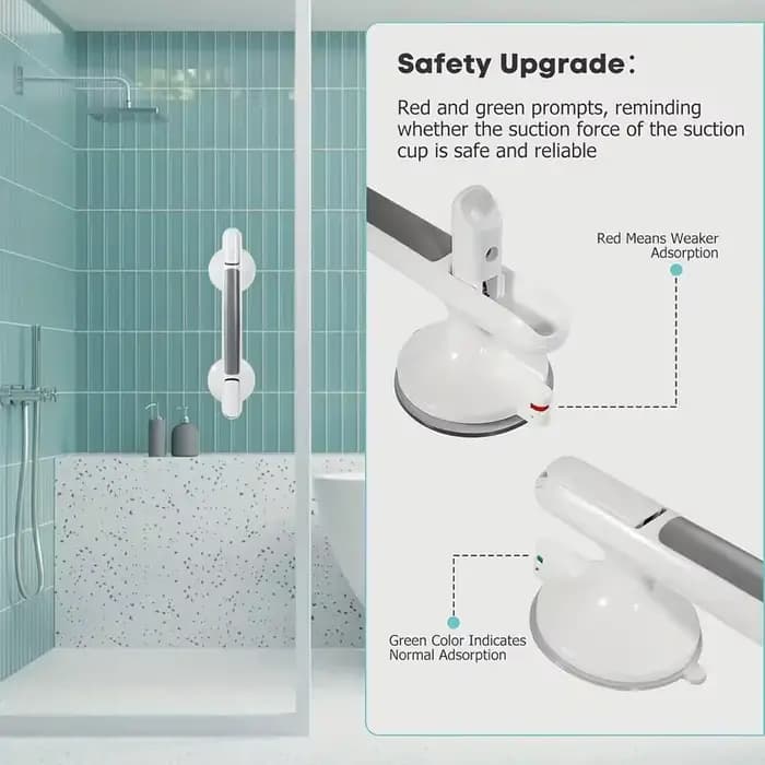 1 barre d'appui de sécurité pour personnes âgées - Installation sans perçage