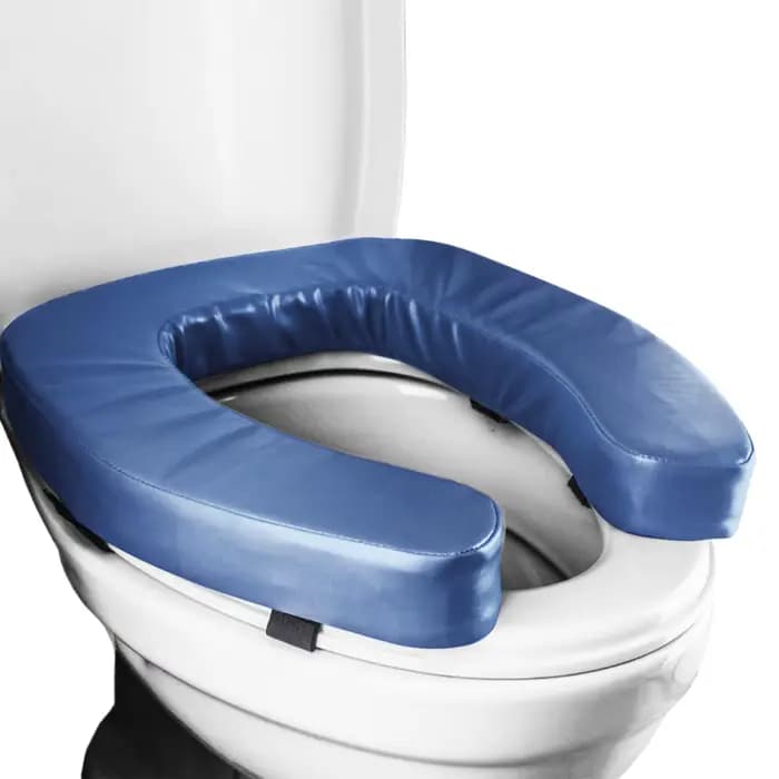 Rehausseur de siège de toilette portable et rembourré
