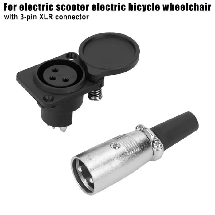 Port de chargeur de batterie connecteur à 3 broches pour scooter