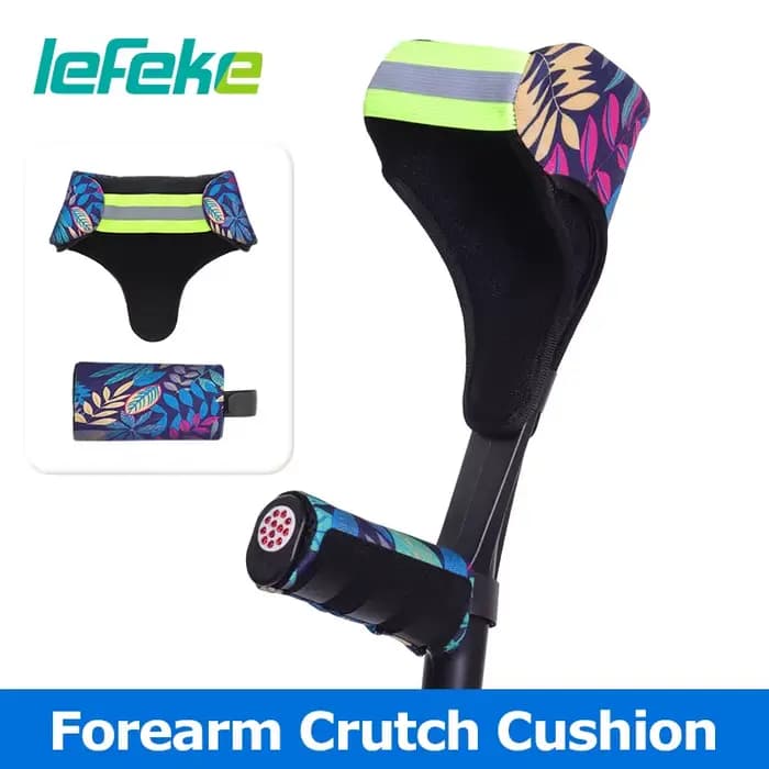 Lefeke avant-bras béquille coussin marche facile coude béquilles couverture doux respirant Anti-choc tissu