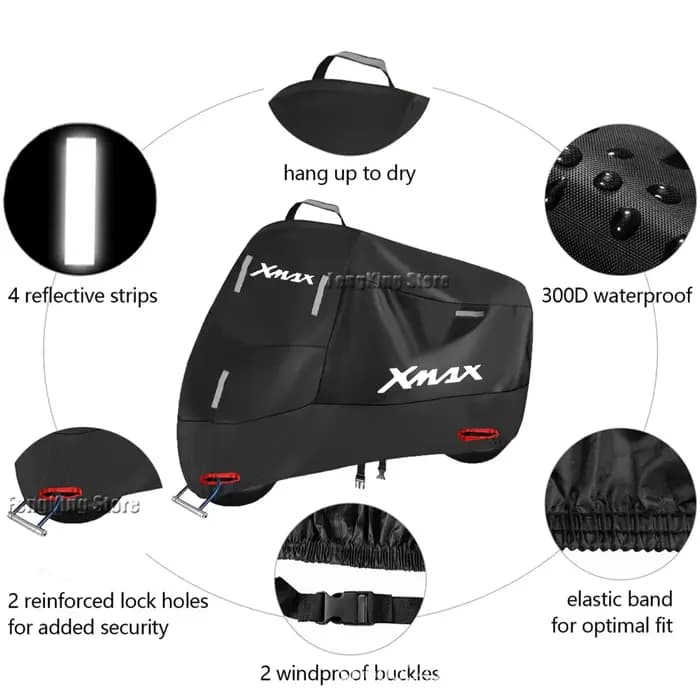 Juste de moto étanche scooter extérieur UV protecteur poussière pluie couverture pour YAMAHA XMAX X-MAX 125 250 300 400