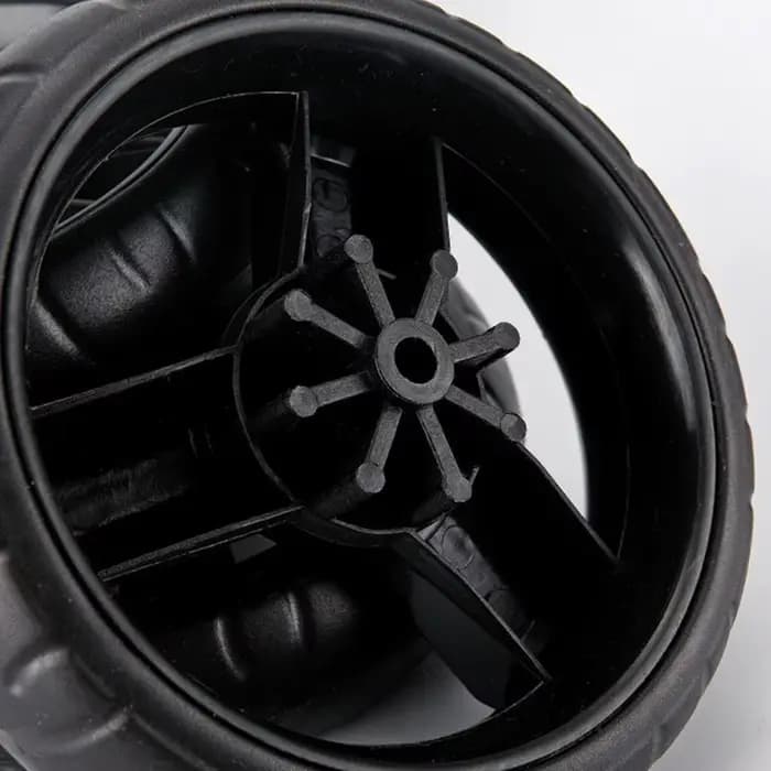 Roulette coordonnante pour fauteuil roulant