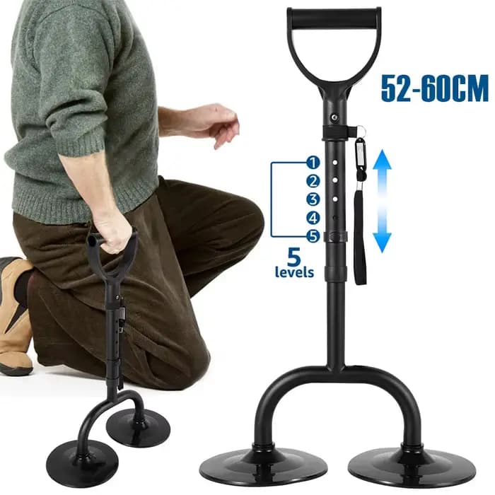 Outil d'aide à la mobilité réglable 52-60CM, dispositif d'aide sur pied Portable avec lanière, aide légère sur pied pour personnes âgées