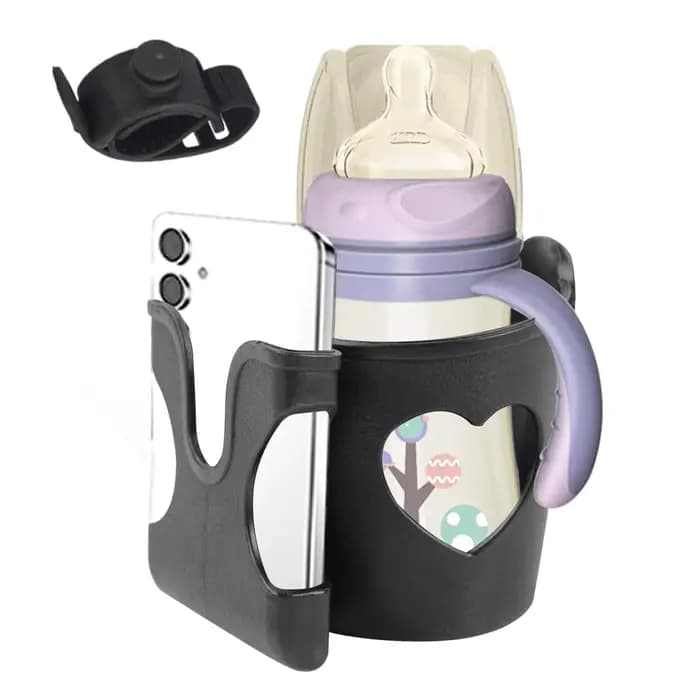 Support de tasse réglable pour déambulateur