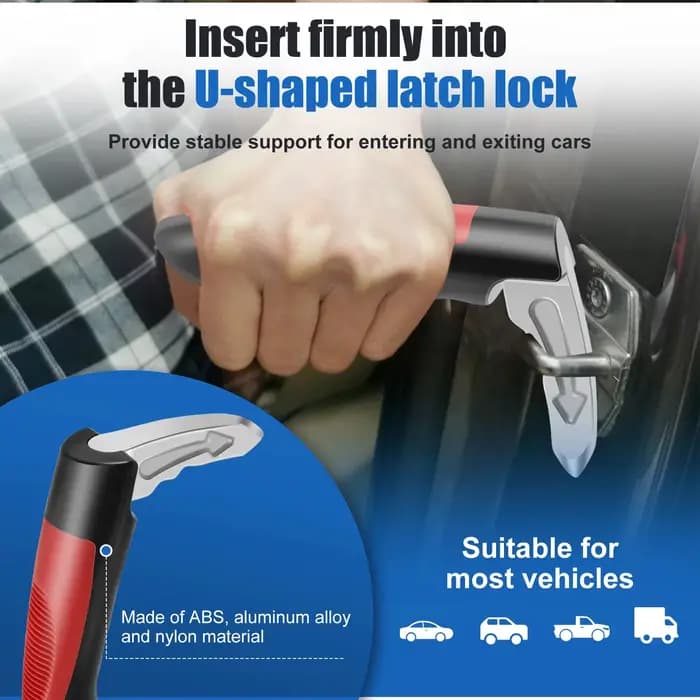 Poignée d'assistance de porte de voiture 2 en 1