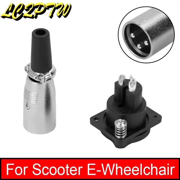 Port de chargeur de batterie connecteur à 3 broches pour scooter