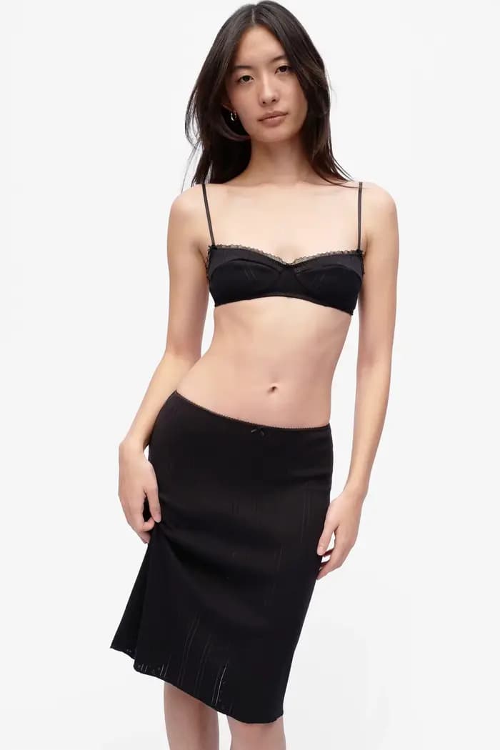 COUCOU La jupe slip noire et blanche