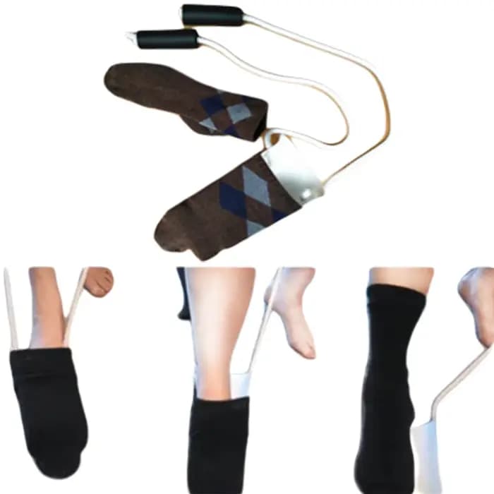 Aide à la mise des chaussettes sans pliage pour personnes âgées et femmes enceintes
