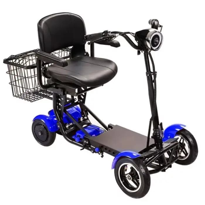 Scooter électrique pliable portatif de 10 pouces pour personnes âgées