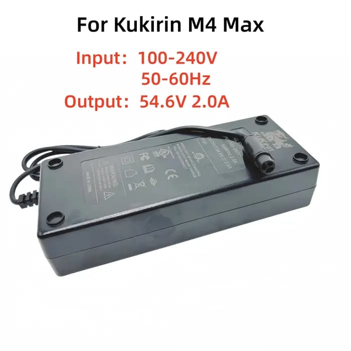 Chargeur au Lithium d'origine 54.6V 2.0a pour Scooter électrique Kukirin M4 Max Kugookirin M4max