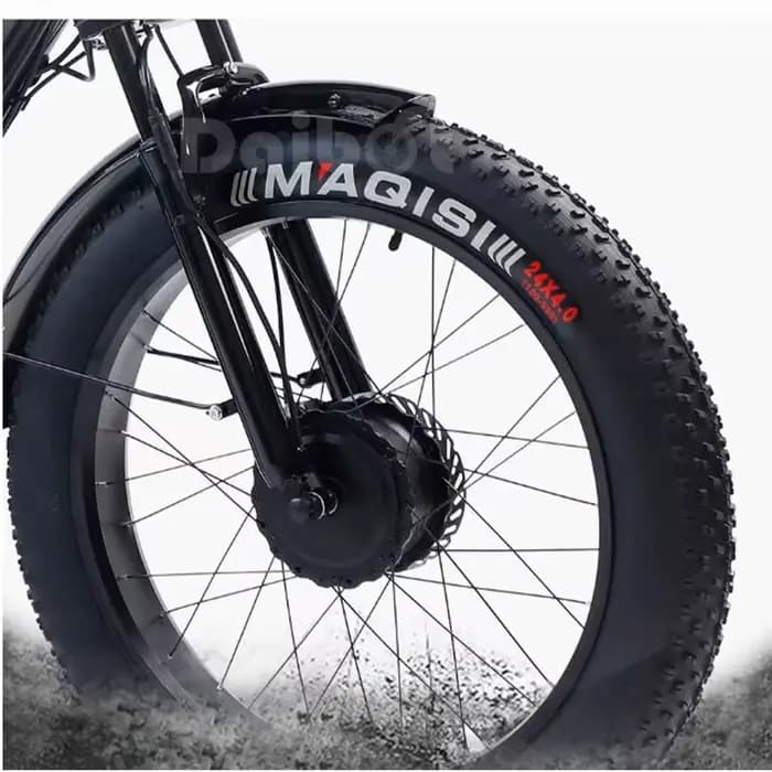 48V 750W vélo électrique pour homme puissant 24 pouces gros pneu