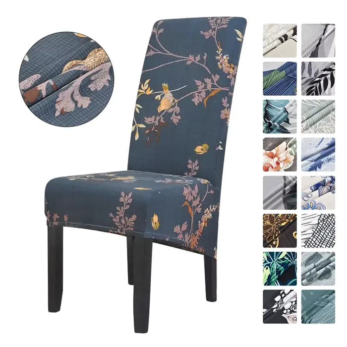 Housses de chaise de salle à manger imprimées de taille XL, grande housse de protection amovible et lavable pour chaise de cuisine, pour salle à manger, Banquet à domicile