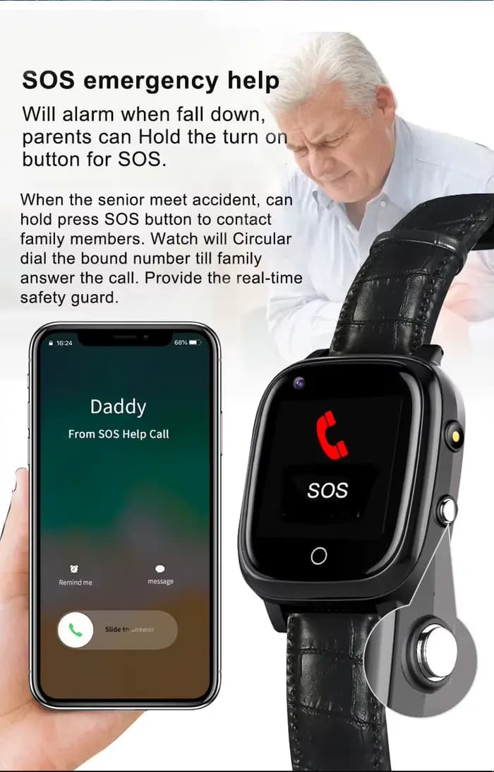 Montre connectée pour personnes âgées