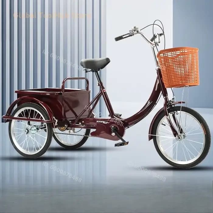 Tricycle à pédales pour adultes et personnes âgées