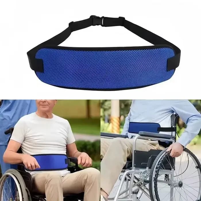 Ceinture de sécurité pour prévention des chutes de fauteuil roulant