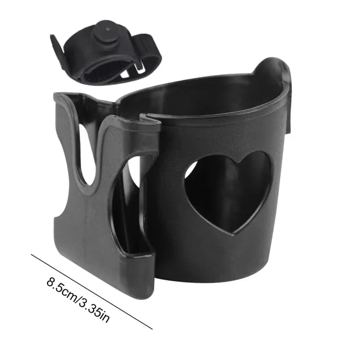 Support de tasse réglable pour déambulateur